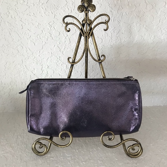 Longchamp Purple Metallic Clutch - Picture 5 of 8